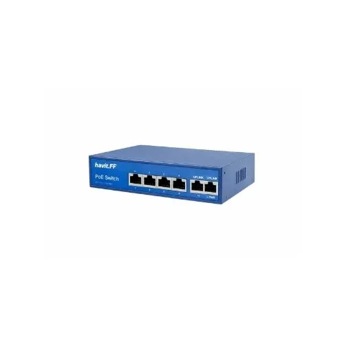 [FF-B42A] 4-Port PoE Fast Ethernet Switch with 2 Uplink Ports (65W)