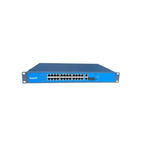 [FF-Q2422B] 24-Port Gigabit PoE Switch with 2 Gigabit Uplink Ports, 2 SFP, 1U Rackmount (350W)
