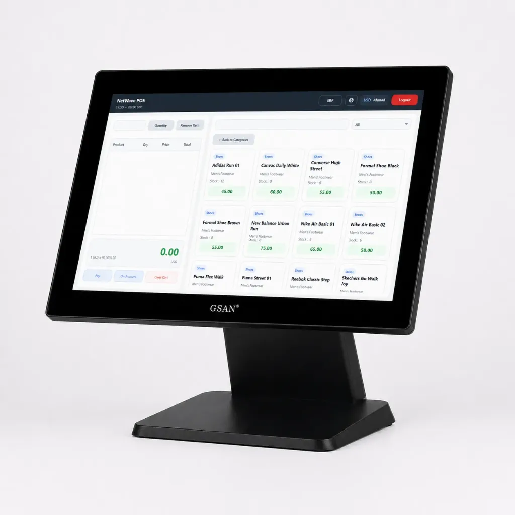 GS-A4 Touch POS System – 15.6” i5 / 8GB / 128GB SSD